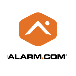 Square format logo of Alarm.com logo