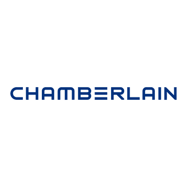 Square format logo of Chamberlain logo