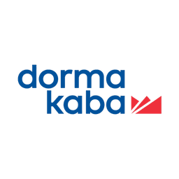 Square format logo of Dormakaba logo