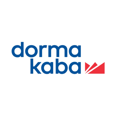 Square format logo of Dormakaba logo