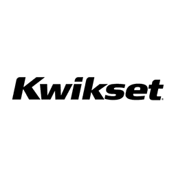 Square format logo of Kwikset logo