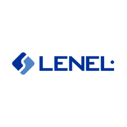 Square format logo of Lenel logo