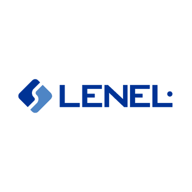 Square format logo of Lenel logo