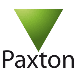 Square format logo of Paxton logo