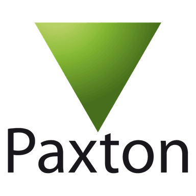 Square format logo of Paxton logo