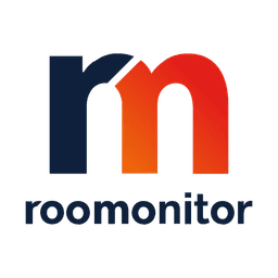 Square format logo of Roomonitor logo