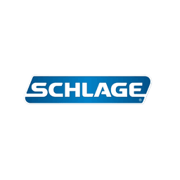 Square format logo of Schlage logo