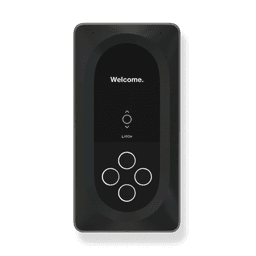 Image of a black intercom