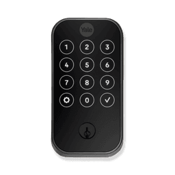 Image of a black smart lock